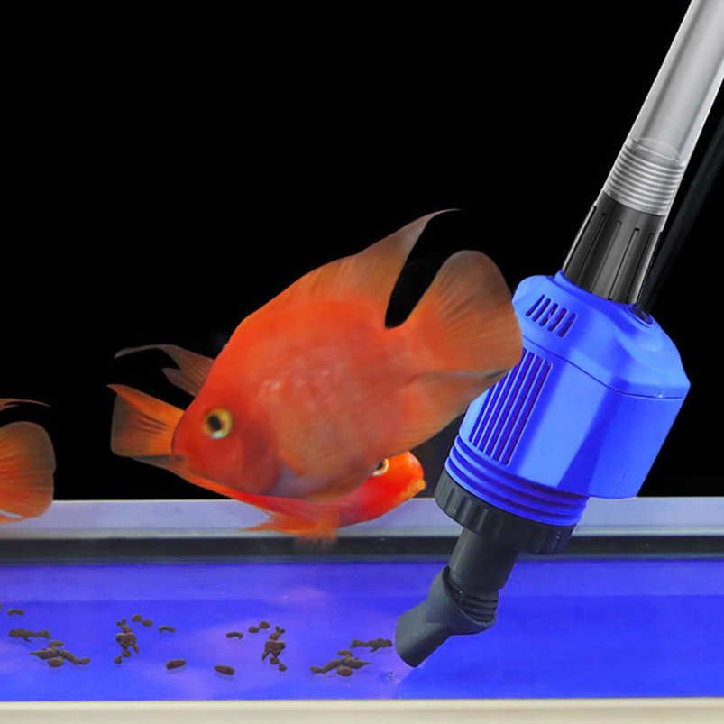 Aquarium Automatic Electric Water Changer Filter Fish Tank Droppings Sludge Extractor Cleaner Suction CN Plug 220-240V