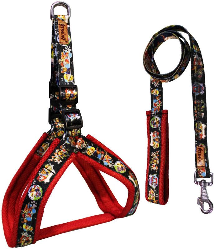 Petshop7 Dog Harness & Leash  (Medium, Multicolor)