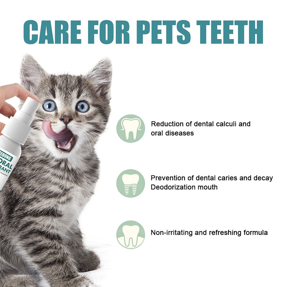 Pet Oral Deodorant Breath Freshener Tooth Cleaning Spray Oral Cavity Deodorant Pet Care Supply hot sell