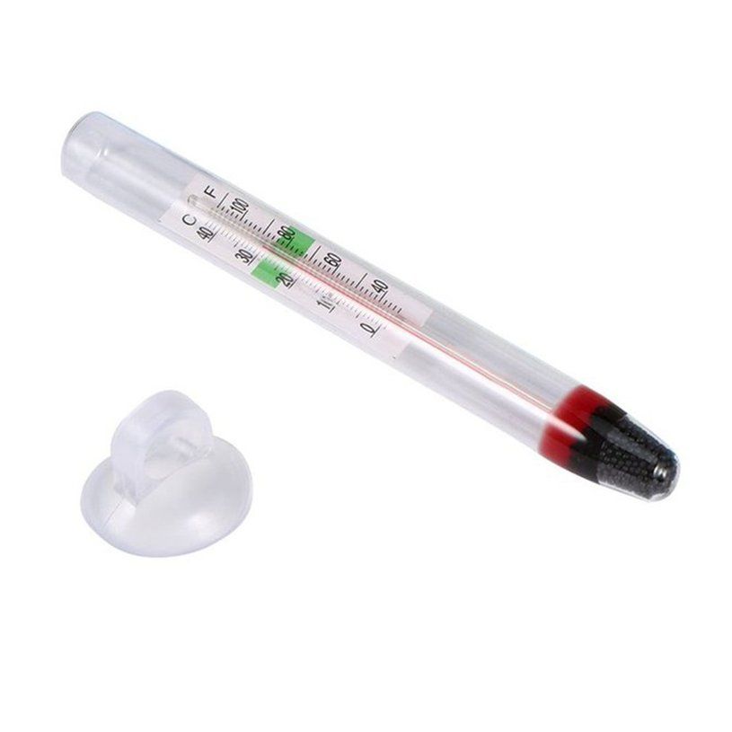 Glass Meter Aquarium Fish Tank Water Temperature Thermometer With Suction Cup