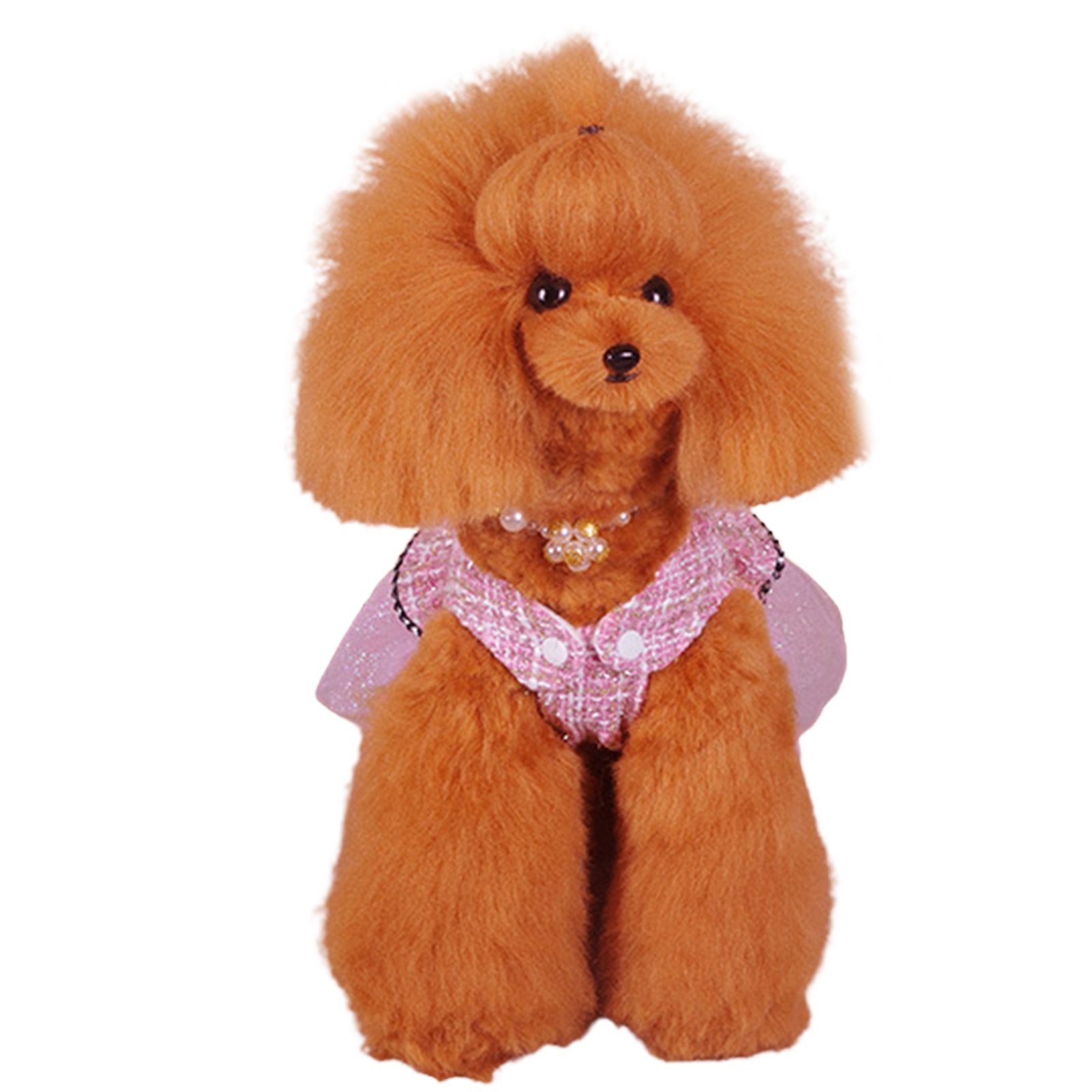 Puppy Dress with Connection Buckle Non-shrink Windproof Teddy Pet Skirt
