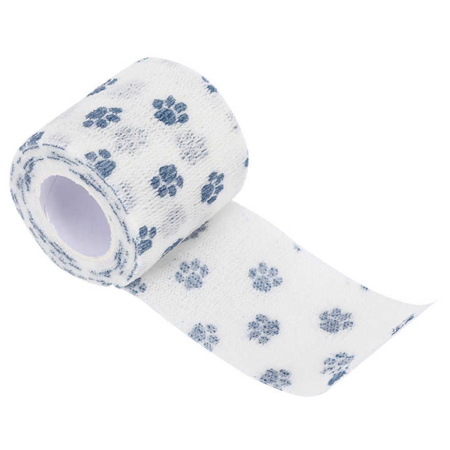 Pet Dog Bandage Elastic Self Adherent Cohesive Wrap Colorful Flexibility