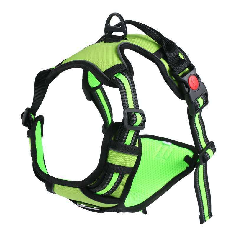 Strong  Harness Collar For s Pets Accessories Pit Bull  Nylon Reflective Adjustable Outdoor Protective Harness XS-XL