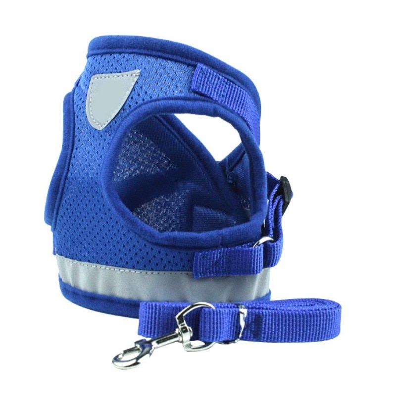 Pet  Chest Harness With Leash Reflective Breathable Adjustable Personalized  Harness For Small Medium Puppy Harness Vest