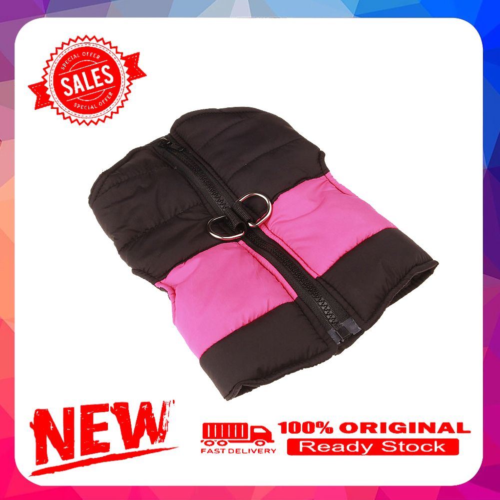 Vist Fox Warm Pet Dog Puppy Waterproof Clothes Zipper Jacket Winter Vest Wadded Coat
