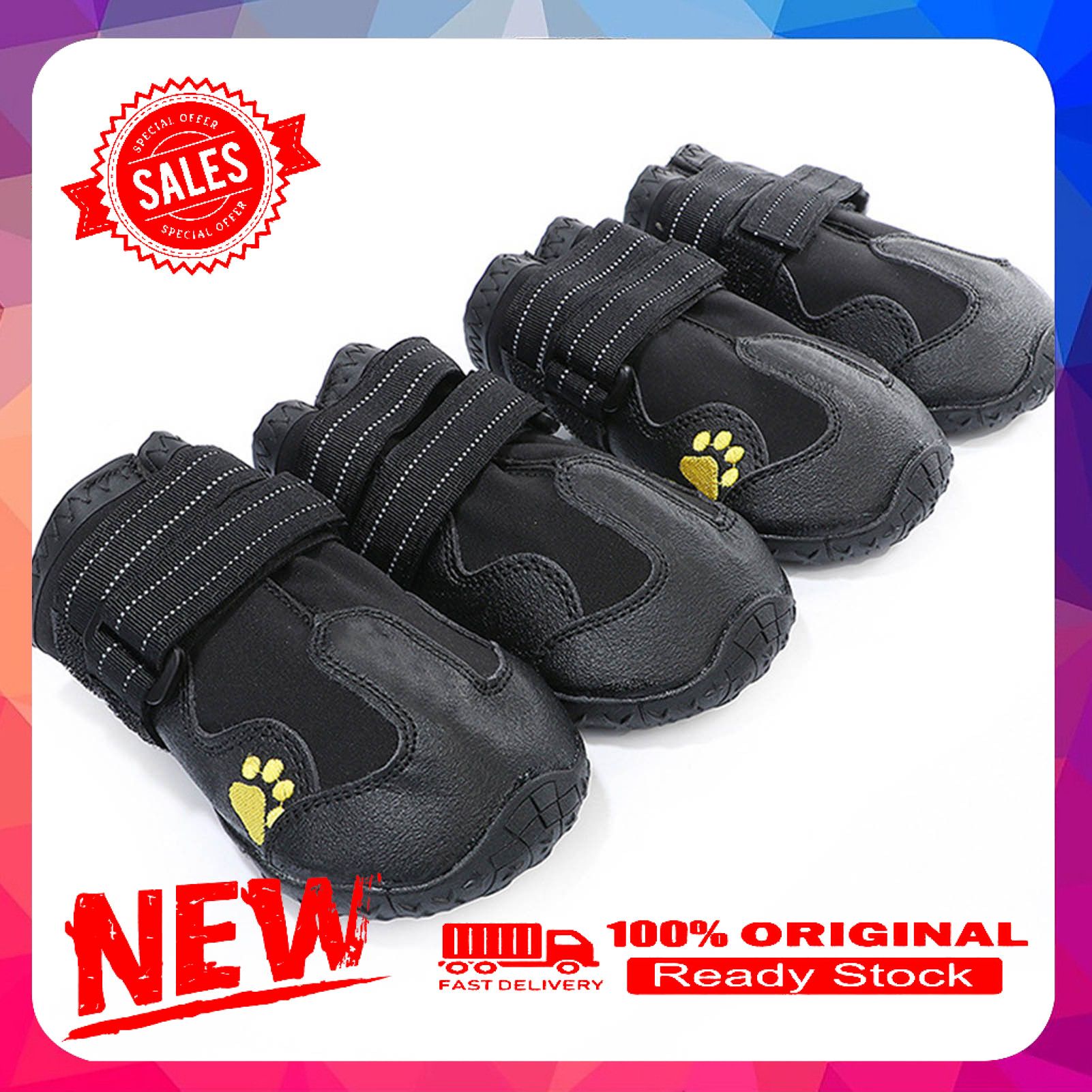 4Pcs Pet Sneakers Breathable Keep Warmth Waterproof Pet Dog Sport Shoes Pet Supplies