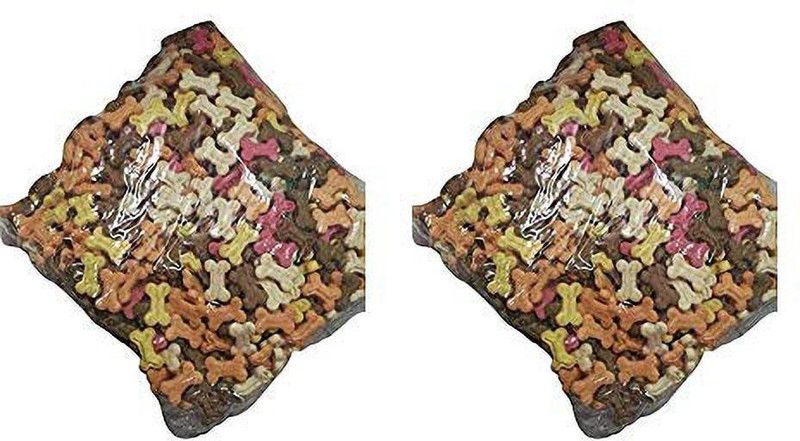 Foodie Puppies Freshly Baked mix Flavor Puppy Bone Treat Biscuits for Puppies & Dogs ( Mix, 2Kg) Egg, Strawberry, Chicken 2 kg (2x1 kg) Dry New Born, Young, Adult Dog Food