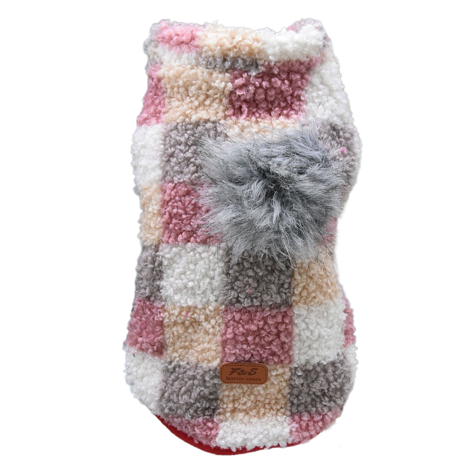 Pet Jacket Button Closure Puppy Sleeveless Thickened Outerwear