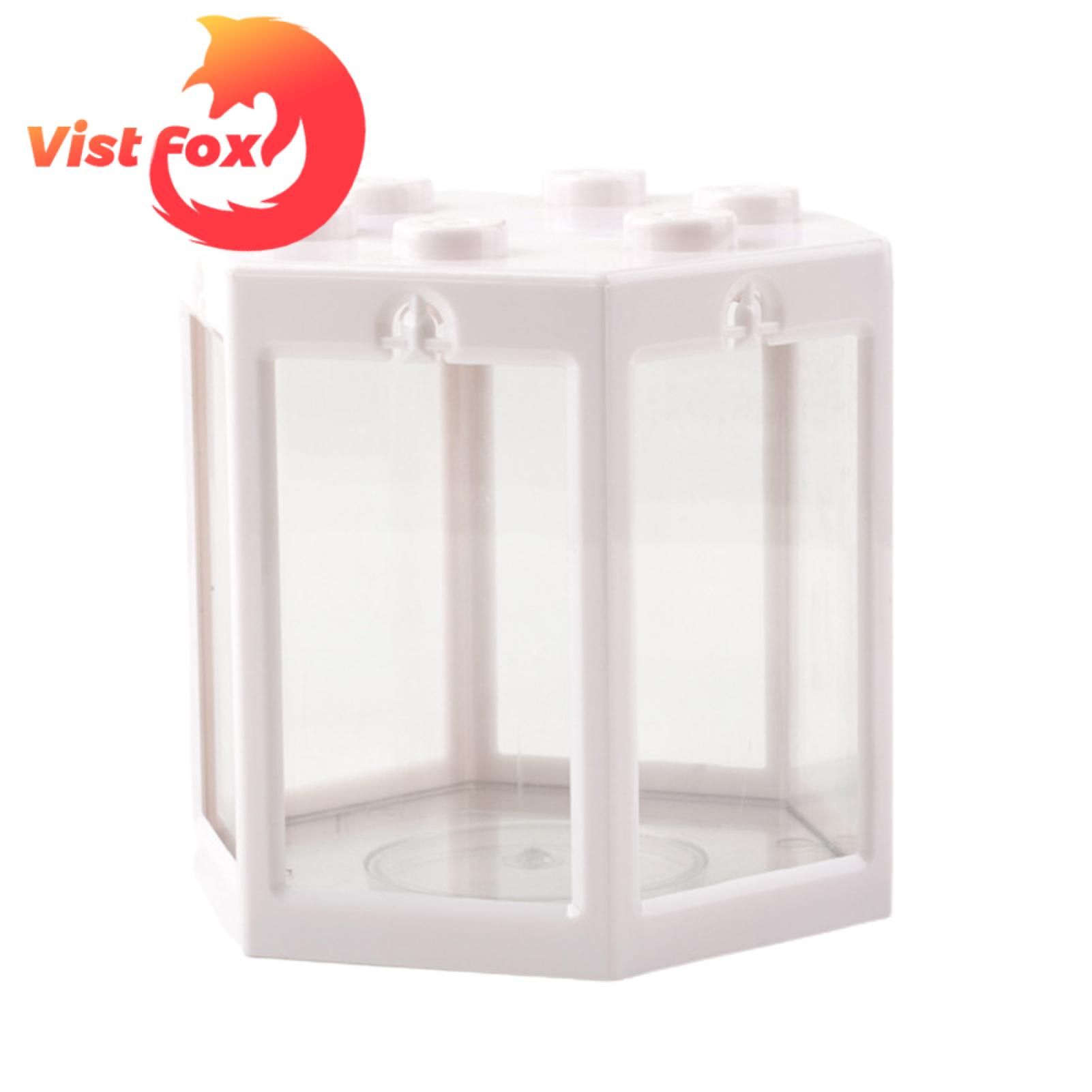 Vist Fox Small Fish Tank Compact Fish Tank Fish Crab Habitat Holder