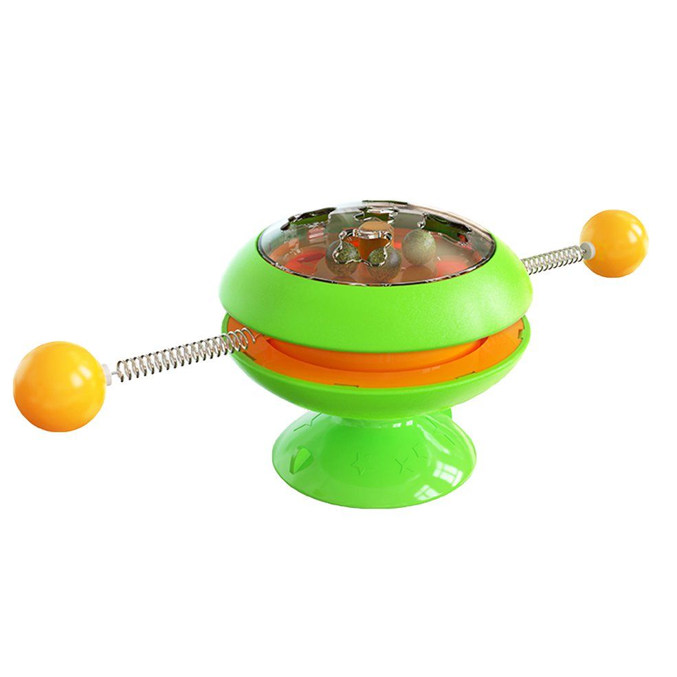 Cat Toys Creative Turntable Catnip With Suction Cup Base With Funny Cat Stick