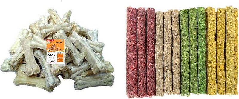 SAWAY Saway Export Quality Dog Calcium Bone 4 inch 250gm munchi 150gm NA, NA Dog Chew  (0.4 kg, Pack of 1)