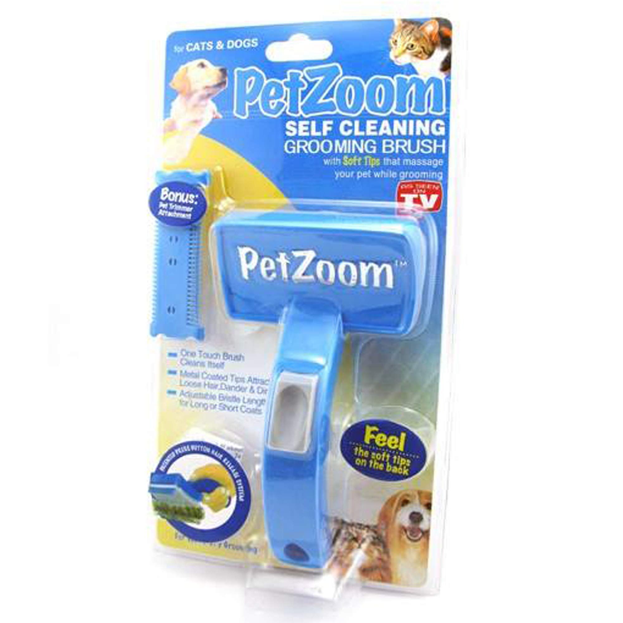 zoom self slicker cat brush for grooming