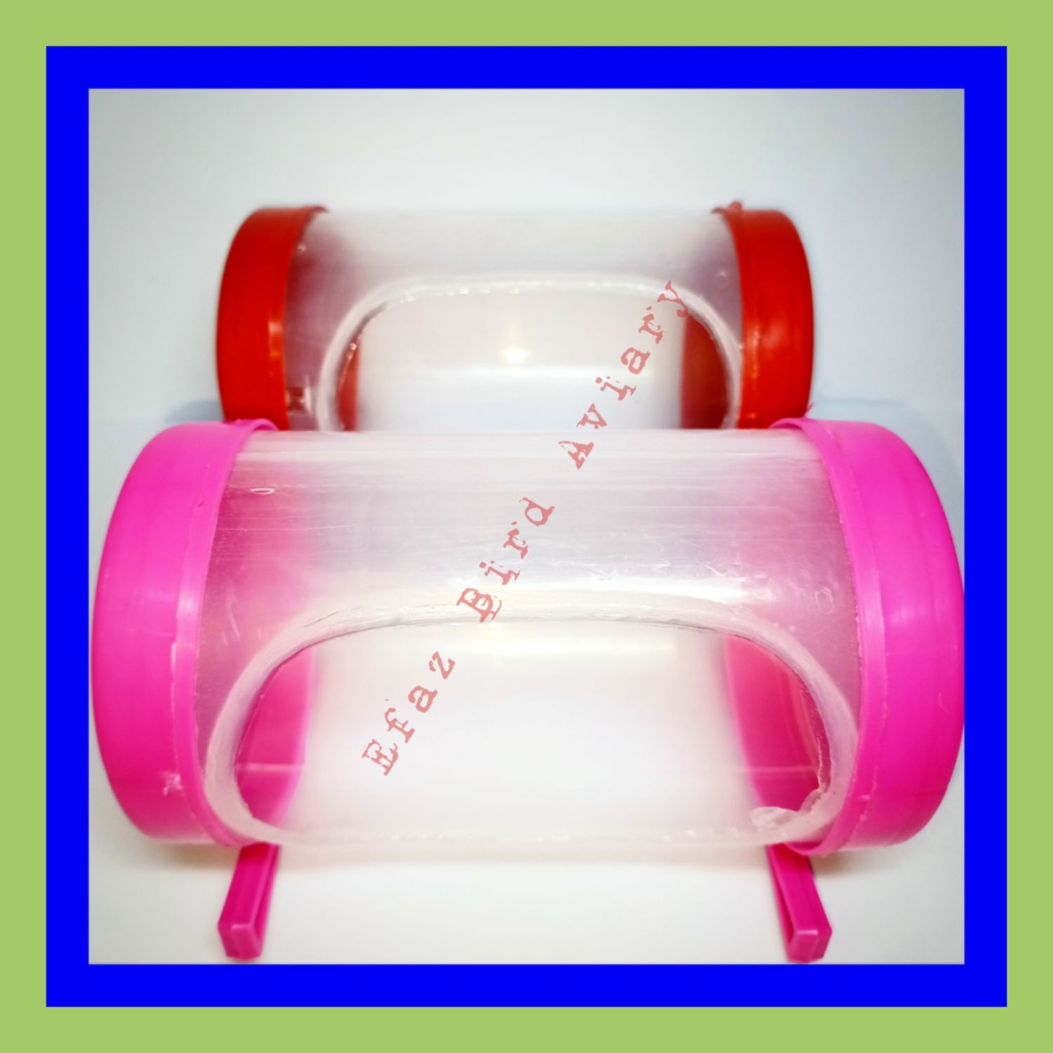 Pigeon/ Pet Birds Drum Food Pot 2 Pcs