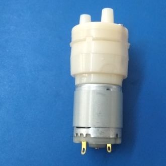 Compact Portable Silent Mini Air Pump Motor - White and Silver