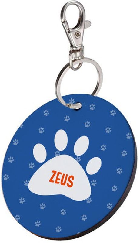 SKY TRENDS Bone Shape Collar Locket/Pendant for Dogs & Puppy -698 Info Engraved Dog Collar Charm  (Multicolor, Round)