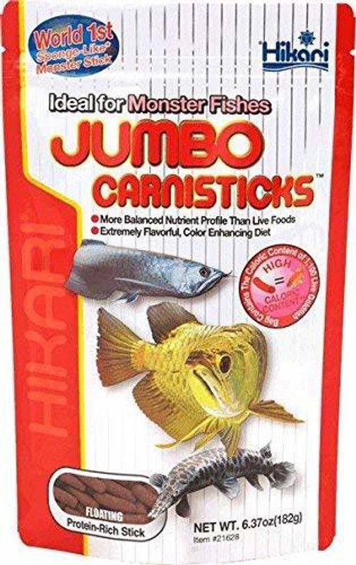 Hikari Fish-Food-Jumbo-Carnisticks-182 gm 0.182 kg Dry Adult, New Born, Senior, Young Fish Food