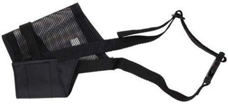 Pawise Adjustable Nylon Muzzle Large Other Dog Muzzle  (Black)