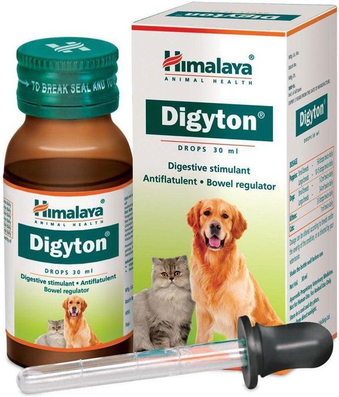 Himalaya Herbals Digestion of food or Dogs, kittens, puppies & cats " Digyton Drops 30 ml" Pet Health Supplements  (30 ml)