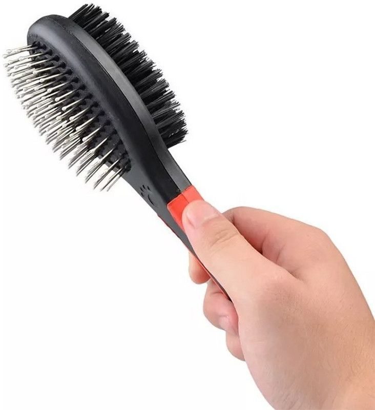 Regiis DoublesidesBrushBlack + Gloves + NailClipper + Scooper(Box of 4) Basic Comb for Dog & Cat
