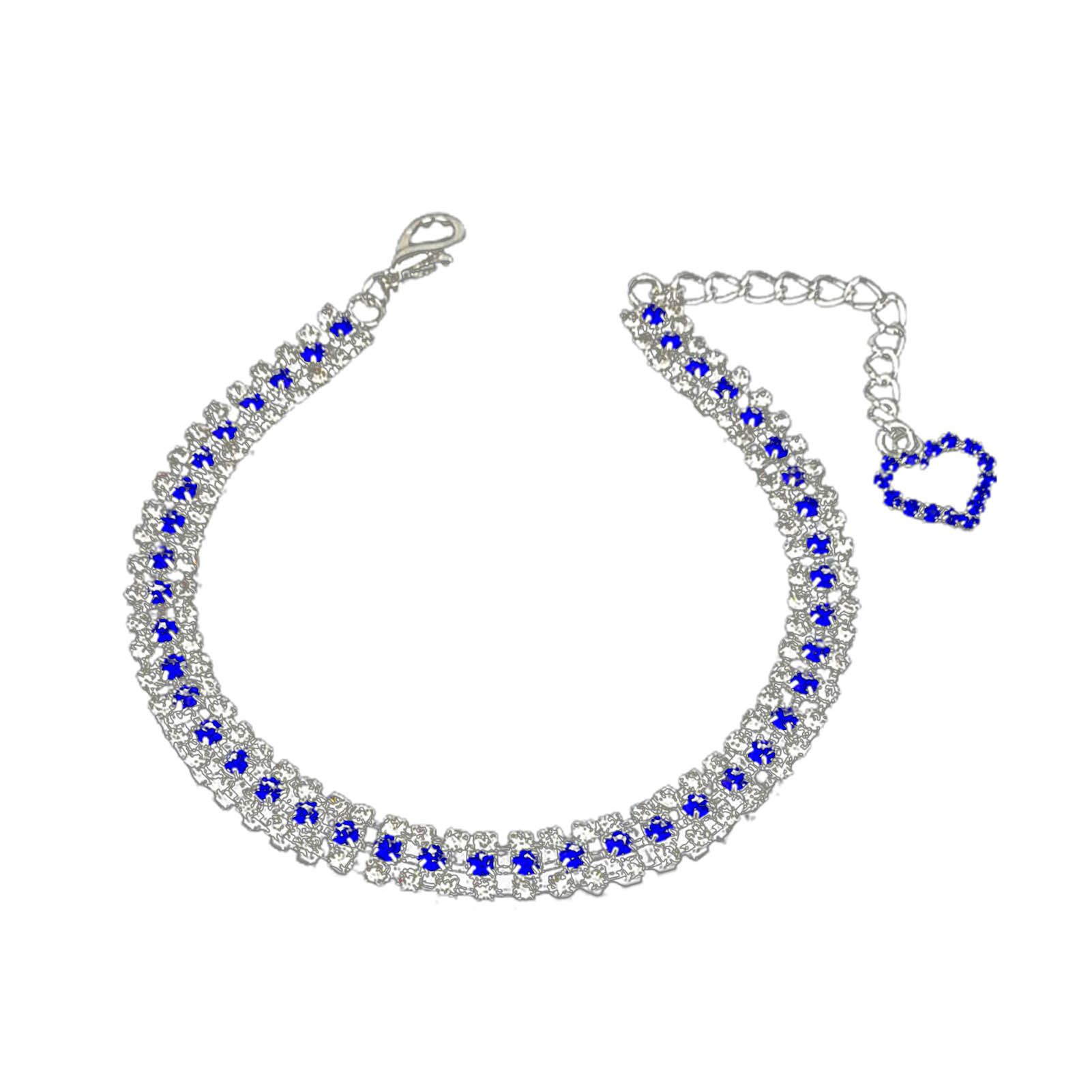 Dog Neckle urious Puppy Kitten Rhinestone Collar Neckle