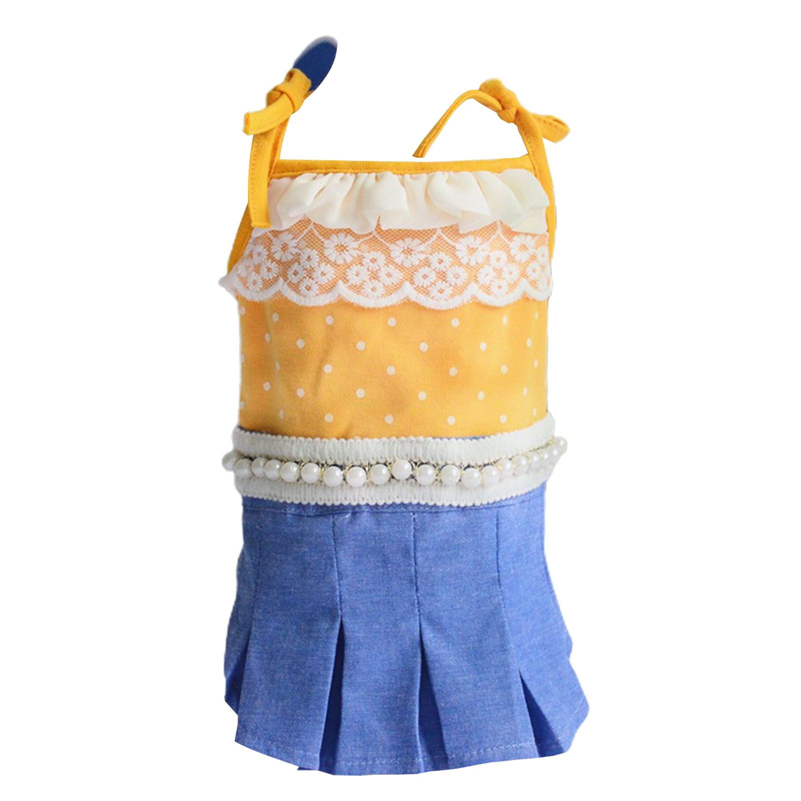 Pet Clothes Hard-wearing Faux Pearl Fade-resistant Pet Clothes