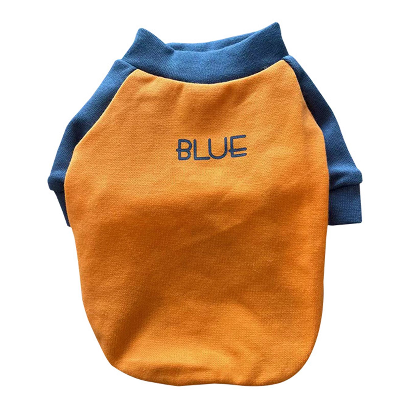 Pet Costume Color Block Design Pet Puppy Kitten Warm Short Sleeve Shirt Outfit