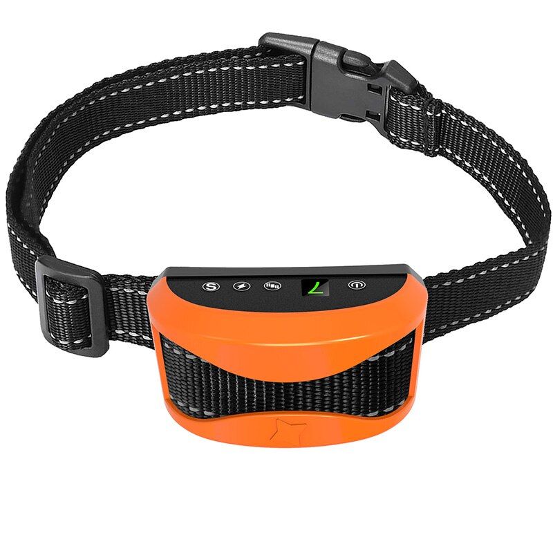 Collar for s Anti-barking  Collar Current Collar Anti-barking   Bark Collar with  Beep for Small Medium Large s Orange