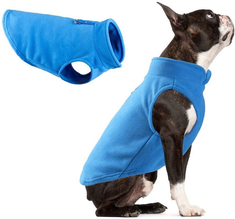 KUTKUT Winter Jacket for Dog, Cat  (Blue)