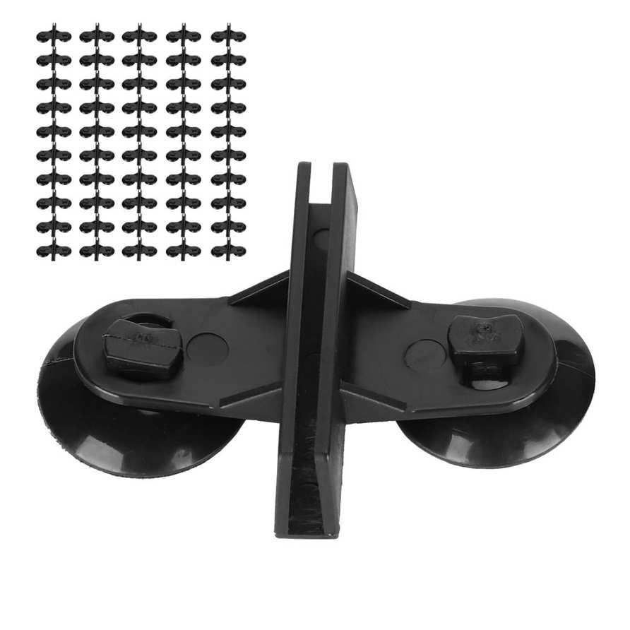 Himeng La 50Pcs Plastic Aquarium Isolation Plate Fish Tank Divider Suction Cup Clip Holders