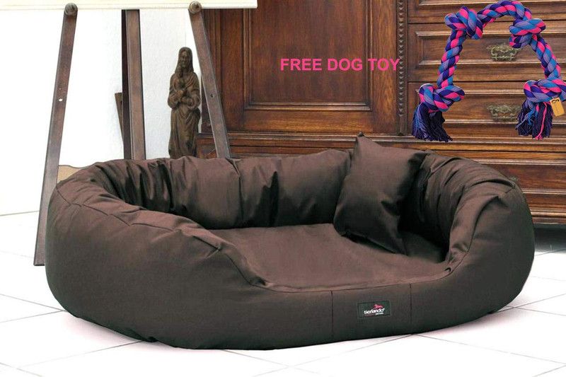 Heaven Luxurious Reversible Dual Soft Velvet Luxury Brown Sofa PET Bed for Dog CAT Puppy Rabbit 4XL Pet Bed  (Brown)