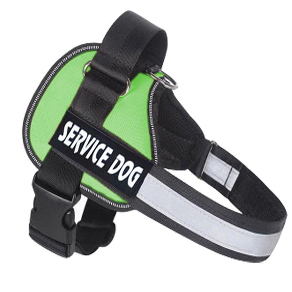 Adjustable Nylon  Harness Reflective Personalized Pet Harness For Small Middle Large  With ID Customize Patch  Supplies