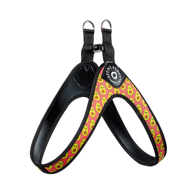 Stunt Puppy Easy Comfort  Harness Printed Flamingo Pattern Small Pet Harnesses Chihuahua Shih Tzu Bull Terrier s Seat Belt
