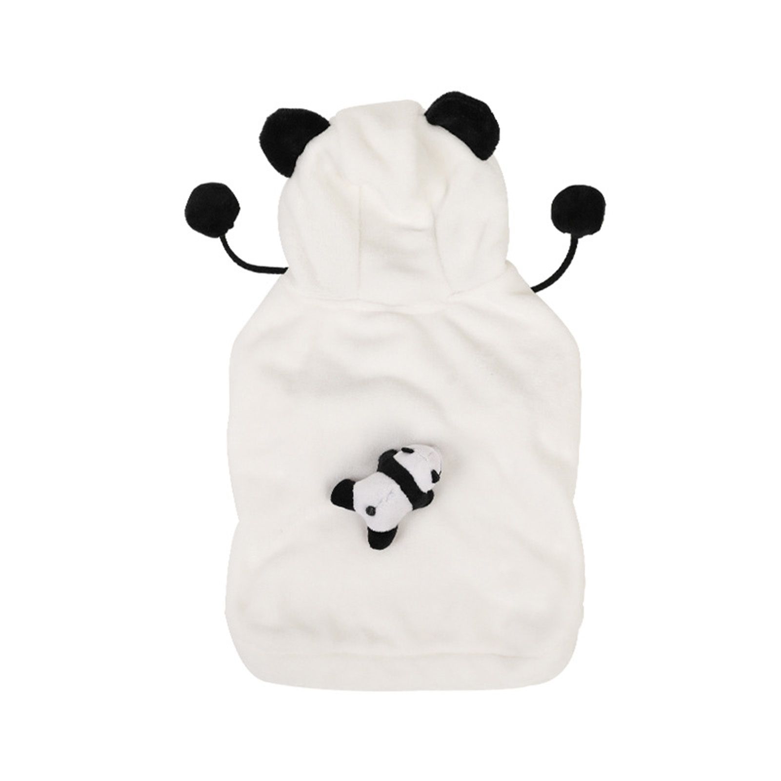 Puppy Clothes Cute Panda Decor Dog Two-legged Hooded Overcoat
