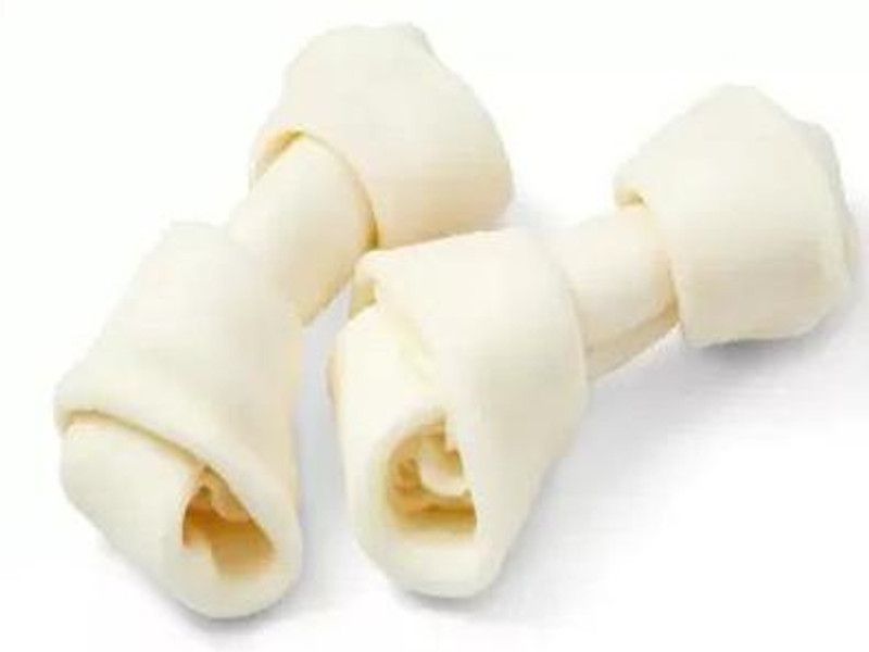 Hundur Store Calcium Knotted Bones For All Breed Dogs in Milky Flavor (Pack of 2 Bones) Chicken Dog Chew Chicken Dog Chew  (150 g, Pack of 2)