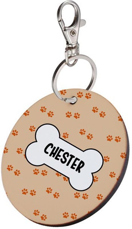 SKY TRENDS Round Shape Collar Locket/Pendant for Dogs & Puppy -221 Info Engraved Dog Collar Charm  (Multicolor, Round)