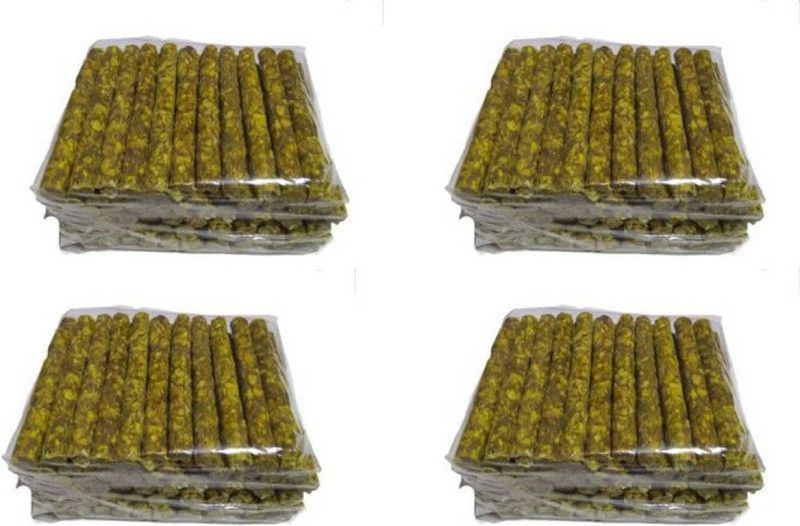 ALCAZAR PET FOODS & ACCESSORIES BIGEST COMBO OFFER YELLOW MUNCHIES 600G PACK OF 4 Chicken Dog Chew  (2.4 kg, Pack of 1)