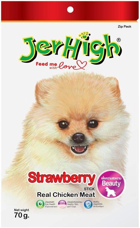 jerhigh Strawberry Fruity Flavour Fruit 0.4 kg (3x0.13 kg) Dry Young Dog Food