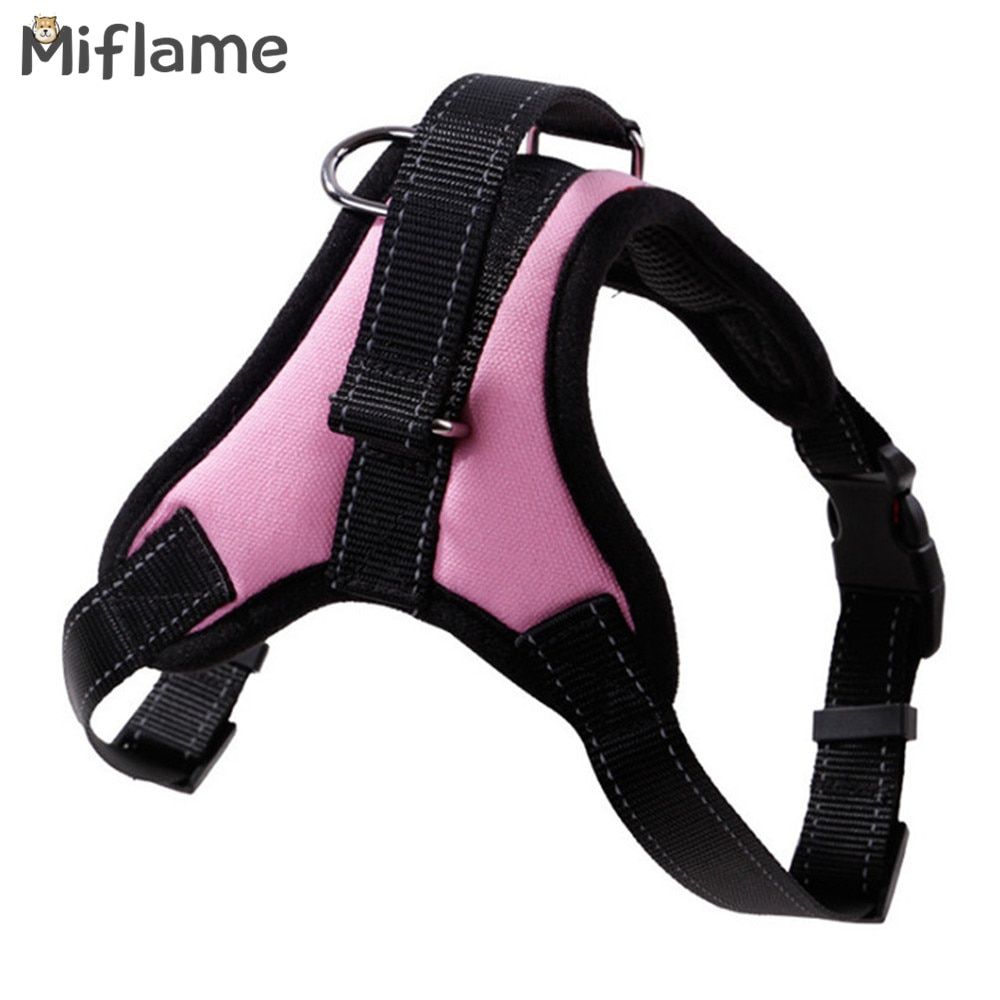 Miflame Adjustable s Pectoral Collar Labrador Border Collie Solid Pets Pectoral For s Vests Breathable Large s Harness