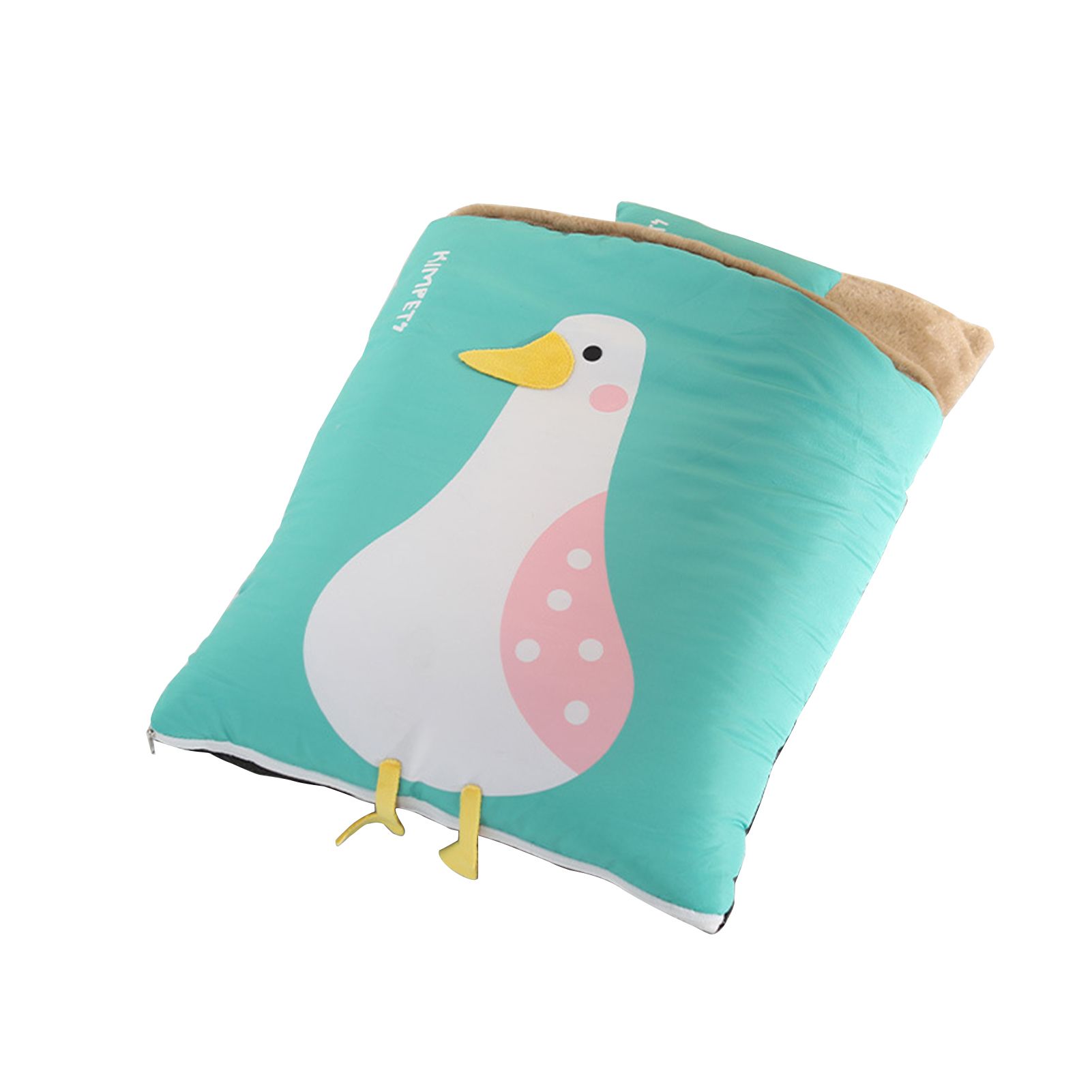 Cat Bed Skin-Friendly Duck Print Dog Sleeping Bed Comfy House
