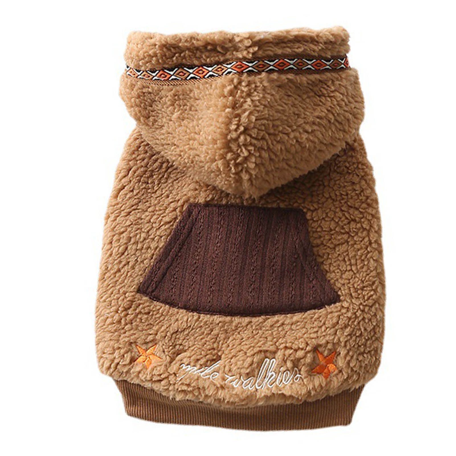 Puppy Clothing Soft Texture Thicken Cute Dog Puppy Hoodie