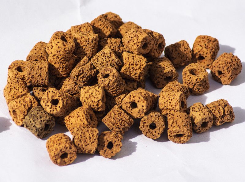 TUNAI Red Ceramic Ring Aquarium Filter Media 500GM Canister Aquarium Filter Canister Aquarium Filter  (Mechanical Filtration for Salt Water and Fresh Water)