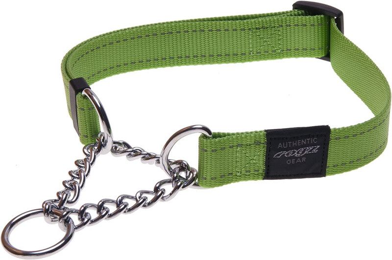 PetMe Dog Everyday Collar  (Medium, Green)