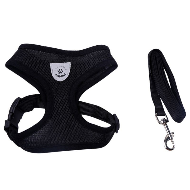 Breathable  Pet Harness and Leash Set Air Nylon Mesh Puppy Small s  Clothes Accessories Puppy Vest Net For Chihuahua
