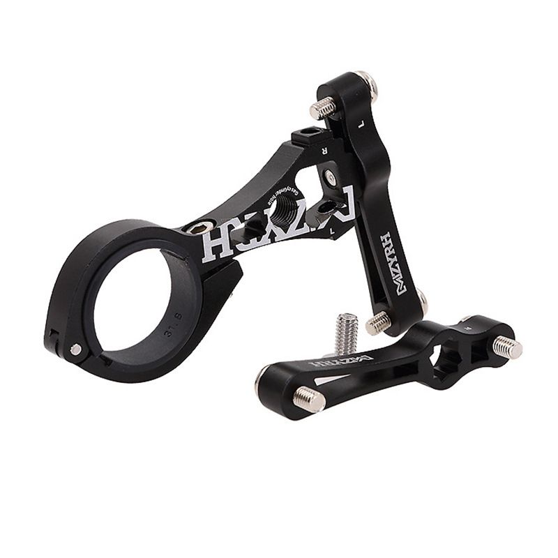 MZYRH Bicycle Double Water Bottle Cage Holder Mount Adapter Adjustable Compatible Bike Seat Post Back Water Bottle Holder Cage Rack for MTB Road Bike Black