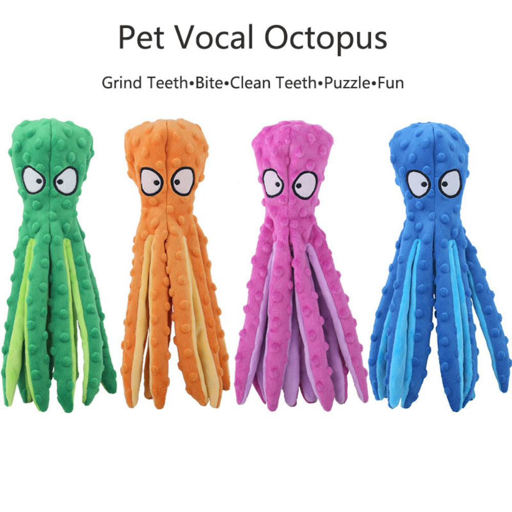 8 Legs Octopus Soft Stuffed Plush Toy Octopus Toy Sounder Sounding Octopus Dogs Cats Supplies