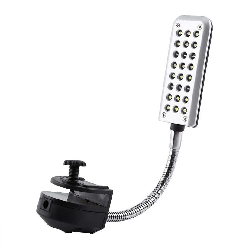 1pc 24 LED Clip-on Light Aquarium Fish Tank Lamp For Coral Animals Pet