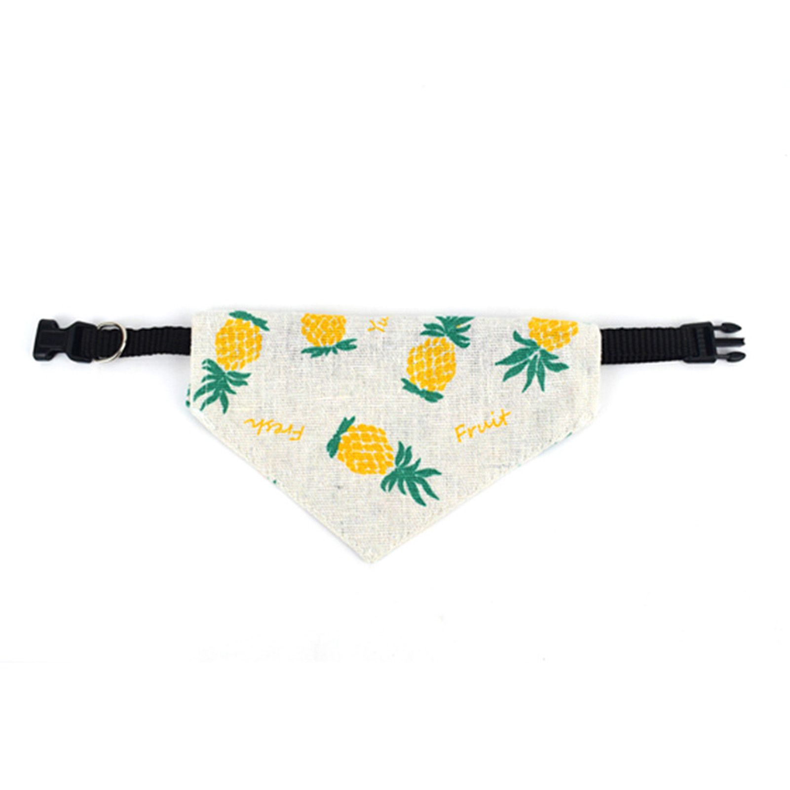 Pet Dog Triangular Saliva Towel Fashion Fruit Print Double Layer Neckerchief