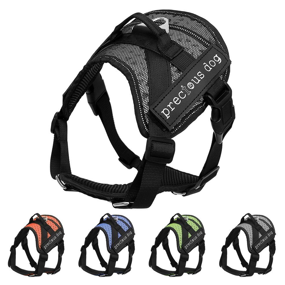 Adjustable Pet Dog Halter Harness Collar Breathable Mesh Pet Vest Dog Supplies