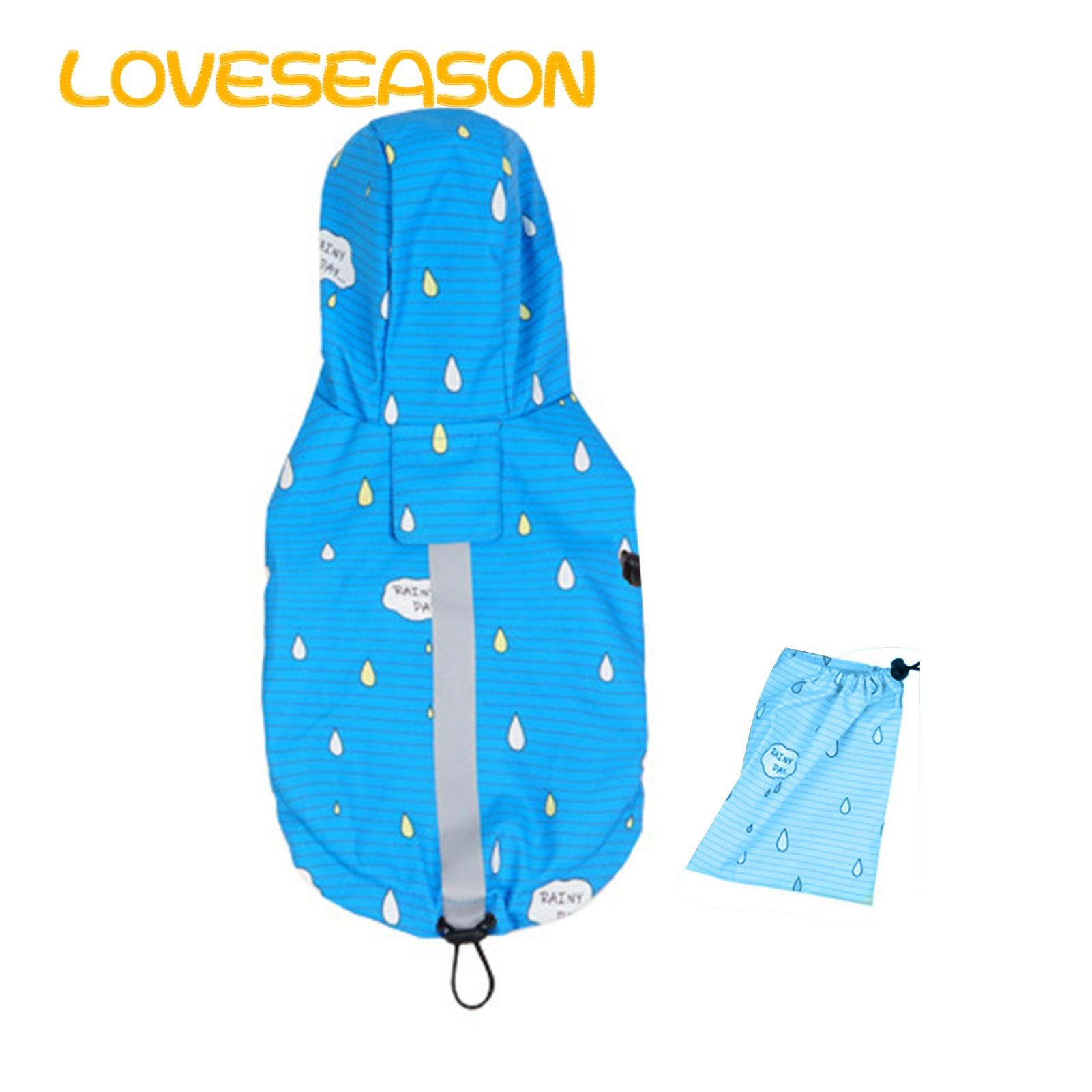 Pet Raincoat Non-sticky Skin-affinity Reflective Pet Jumpsuit