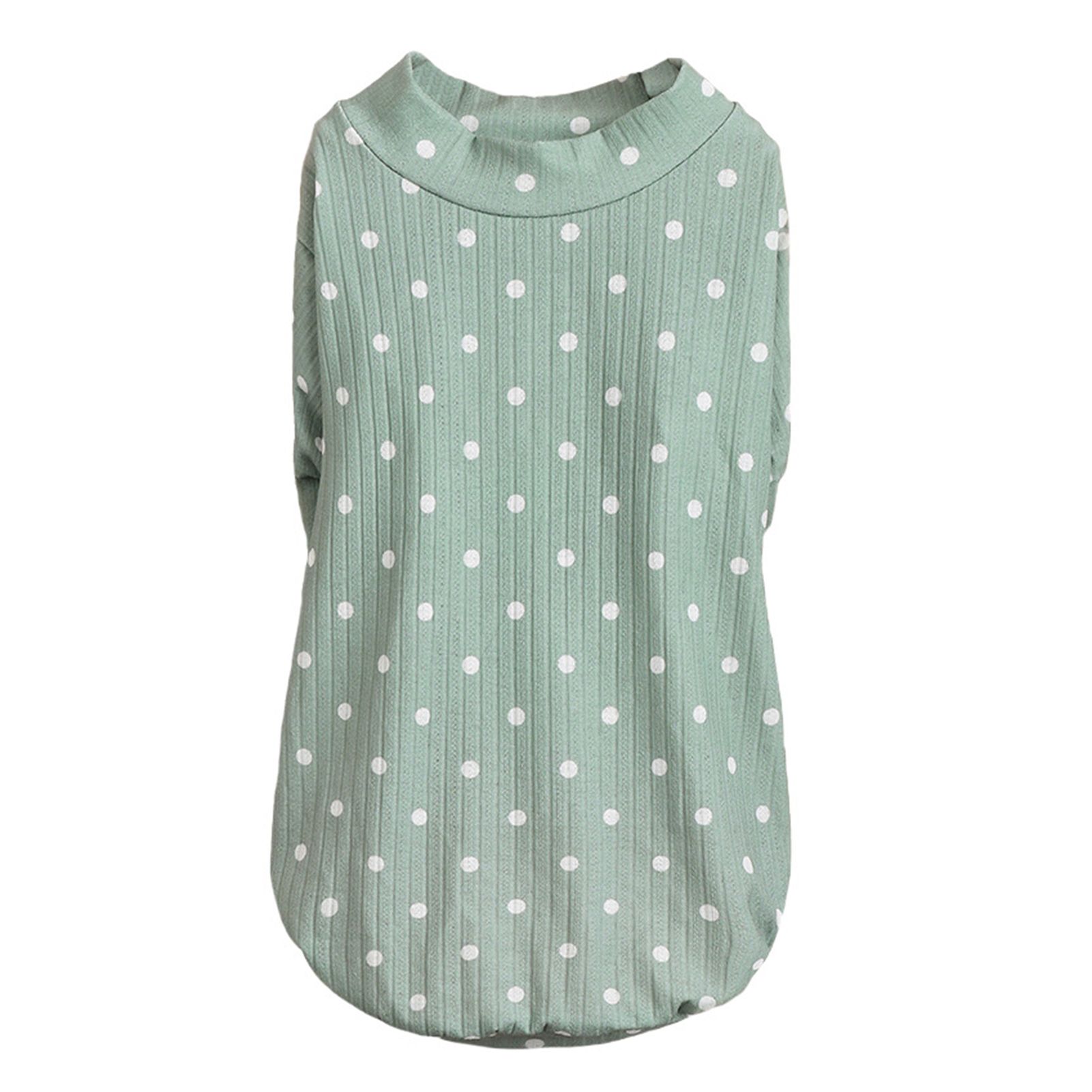 Pet Sweatshirt Dirty-resistant Greenddle Sleeve Dot Pet Outfit